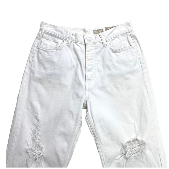 ALL Saints Hayden Boys Fit Distressed Boyfriend Jeans in White - Picture 3 of 10
